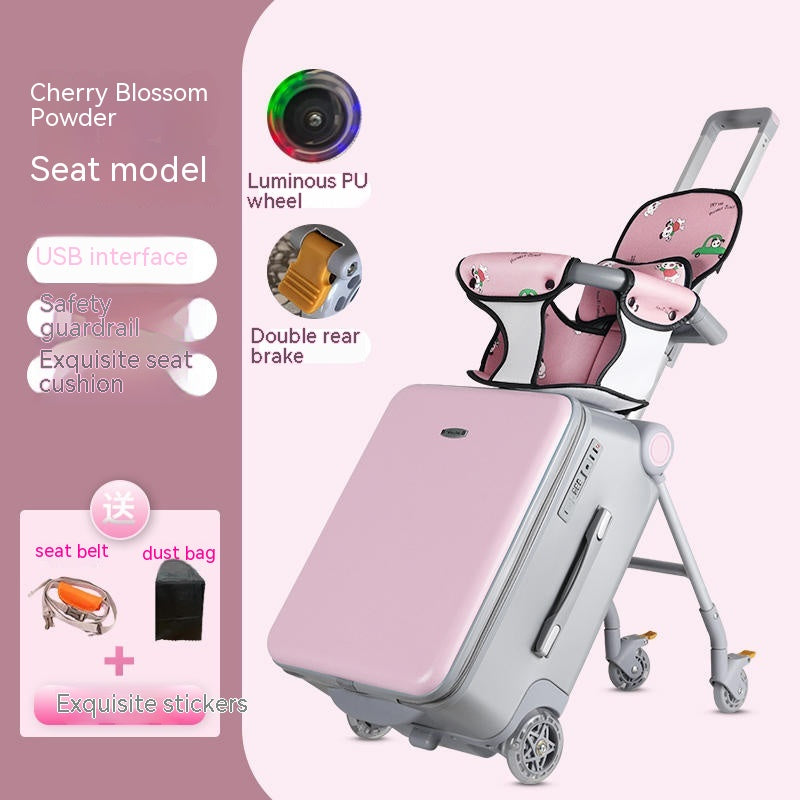 Children Can Sit And Ride Multifunctional Trolley Case - Jayariele one stop shop