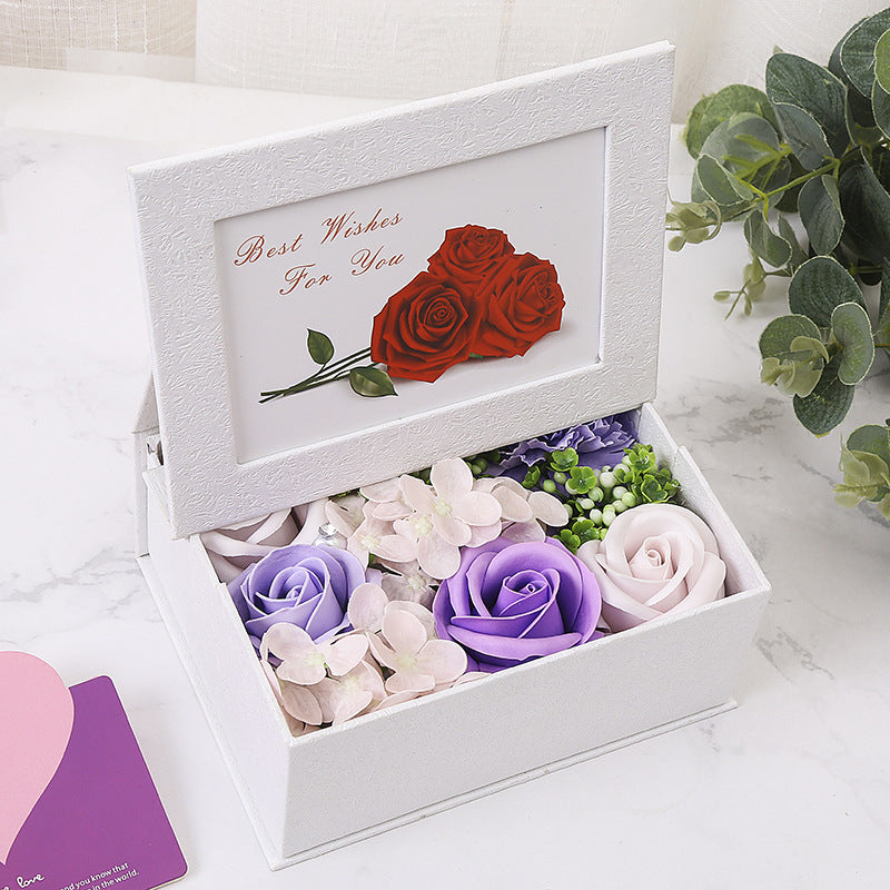 New Style Rose Soap Flower Frame Box - Jayariele one stop shop