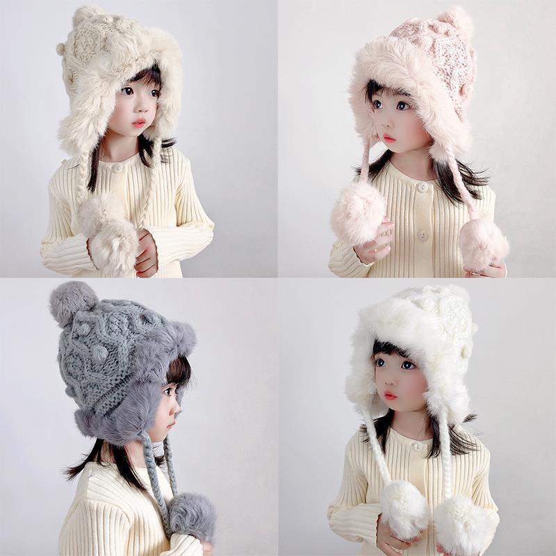 Winter Knitted Ear Protection Wool Hat Parent-child Style - Jayariele one stop shop