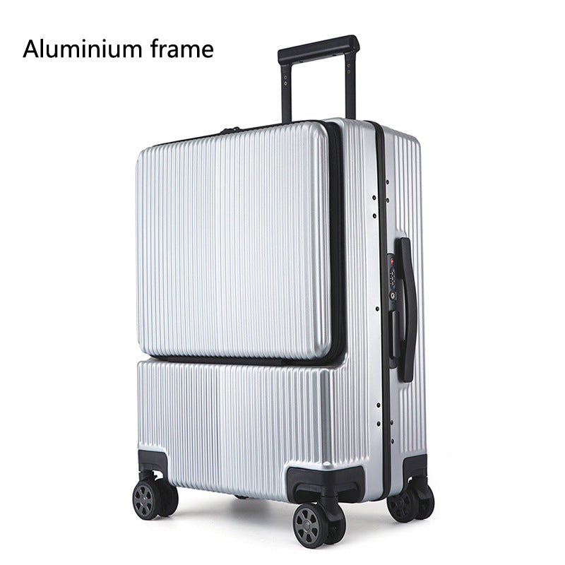 Business Front Opening Luggage Trolley Case Rechargeable - Jayariele one stop shop