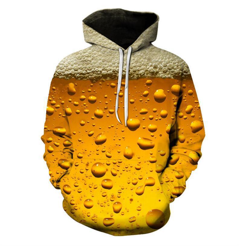 Men's Fashion 3D Beer Coat Sports Hoodie - Jayariele one stop shop